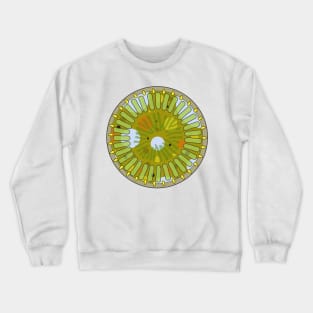 Diatom - Cyclotella meneghiniana (artwork) Crewneck Sweatshirt